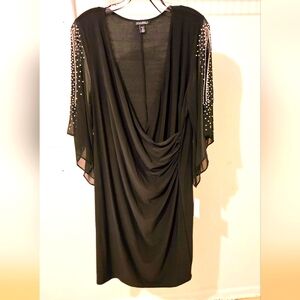 Flowing, Draped, Pearl Dress